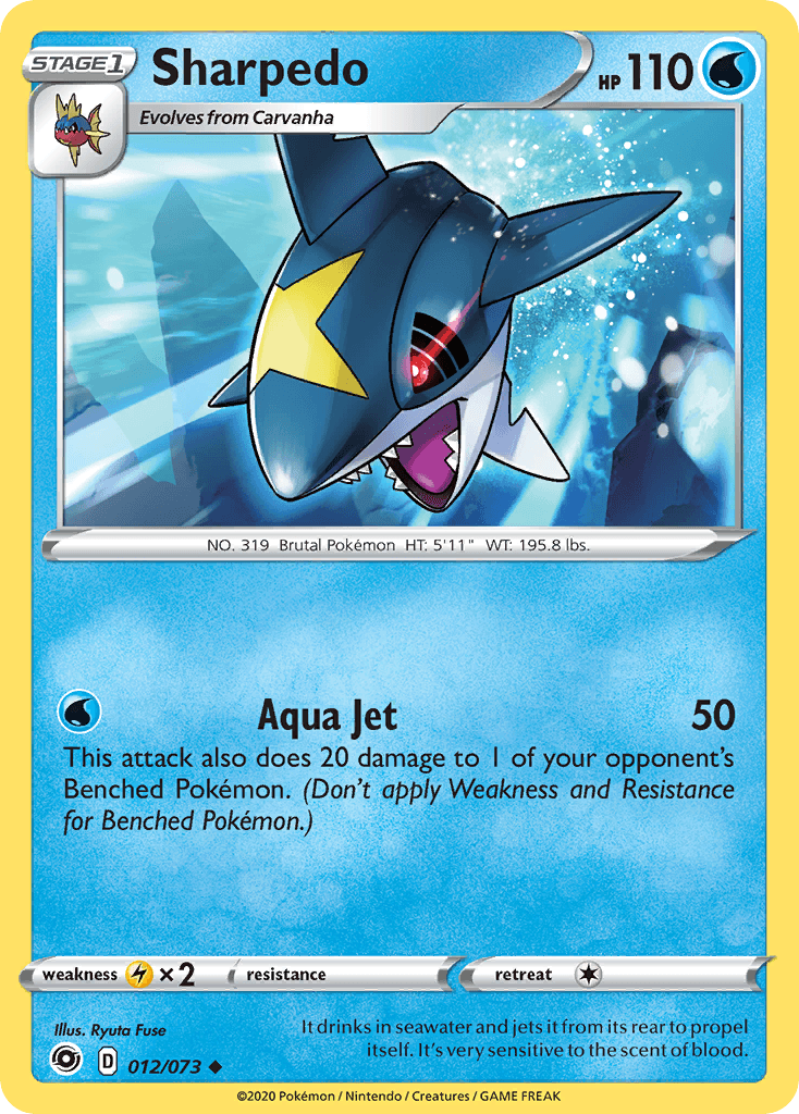 Sharpedo Pokémon card