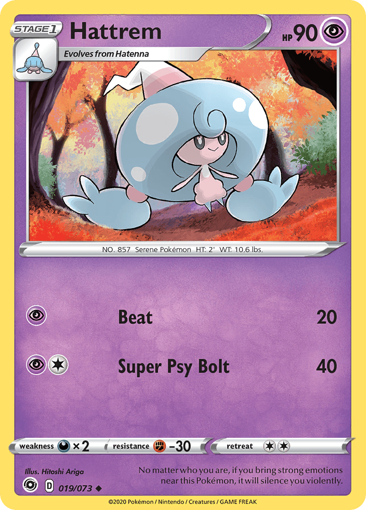 Hattrem Pokémon card