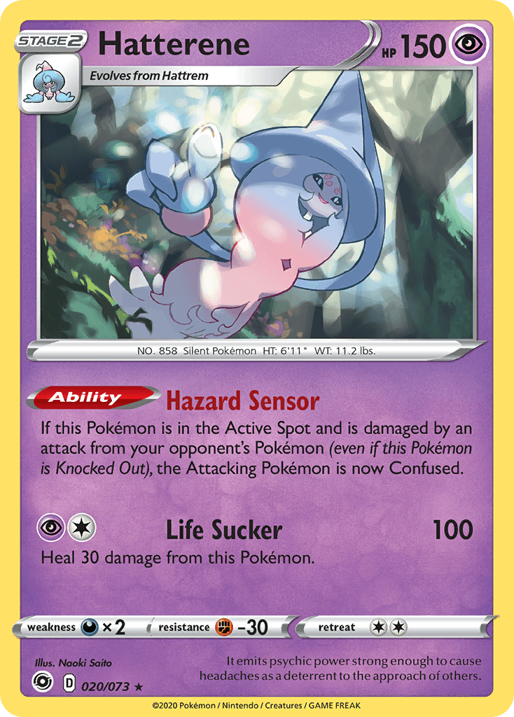 Hatterene Pokémon card
