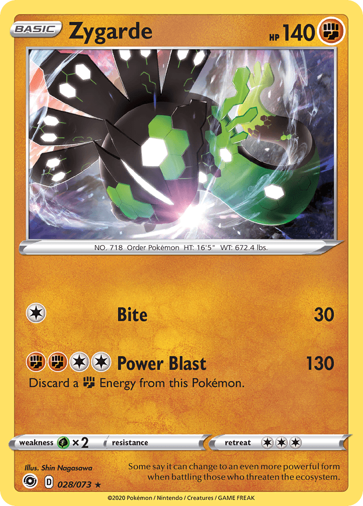 Zygarde Pokémon card