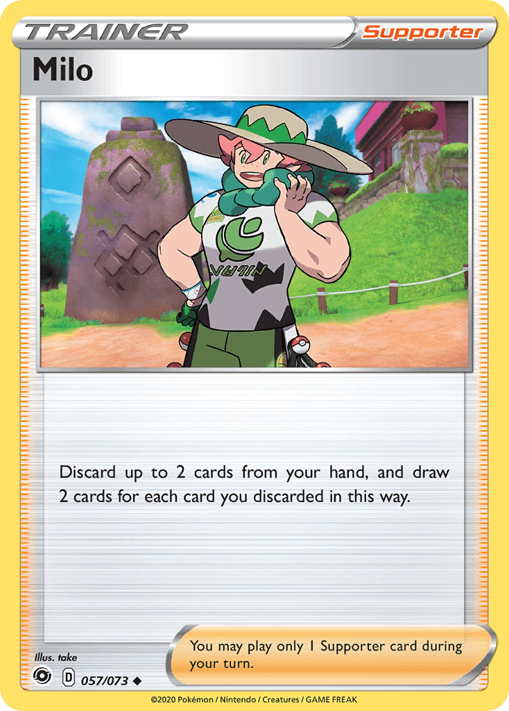 Milo Pokémon card