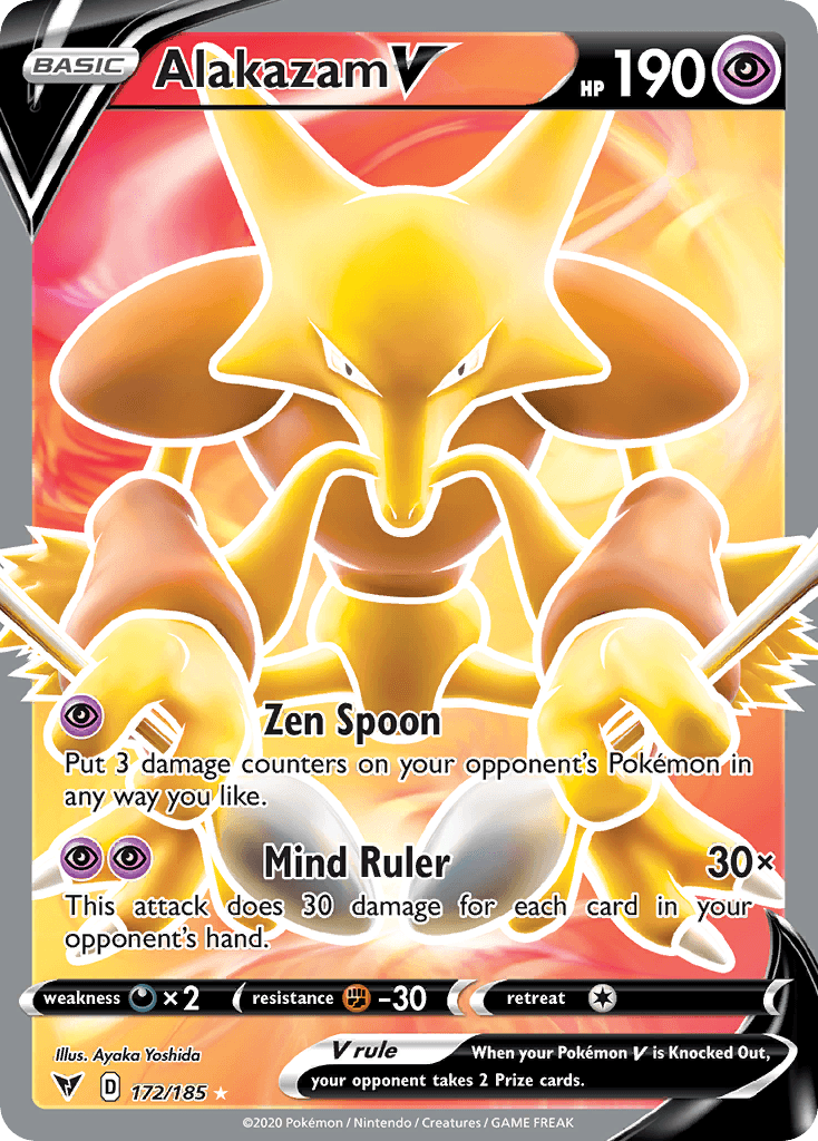 Alakazam V from Vivid Voltage