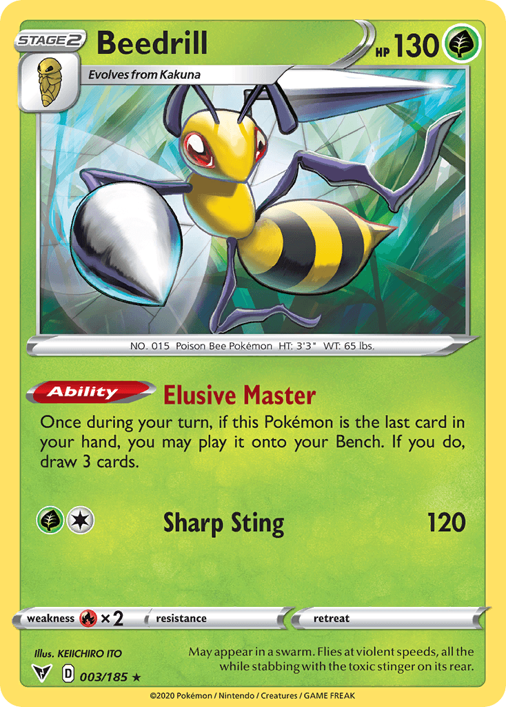 Beedrill Pokémon card
