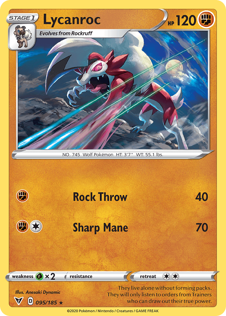 Lycanroc Pokémon card