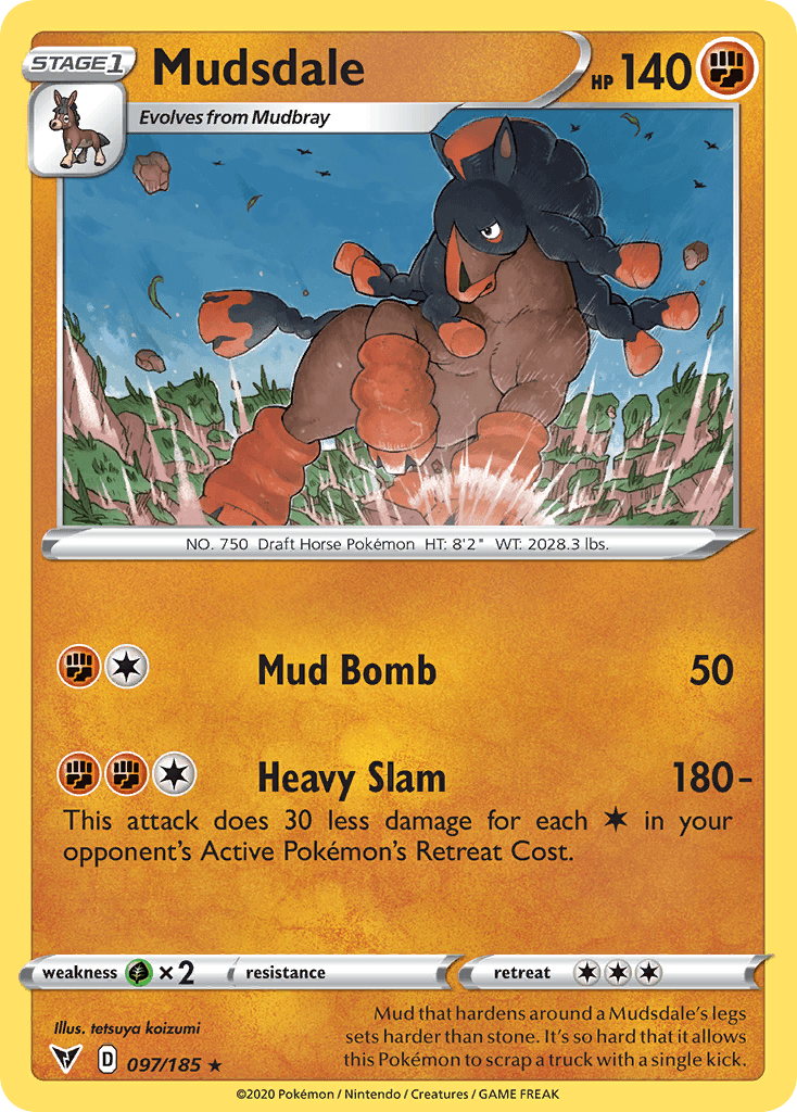 Mudsdale Pokémon card
