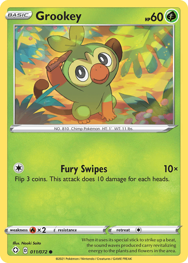 Grookey Pokémon card