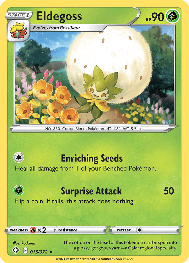 Eldegoss Pokémon card