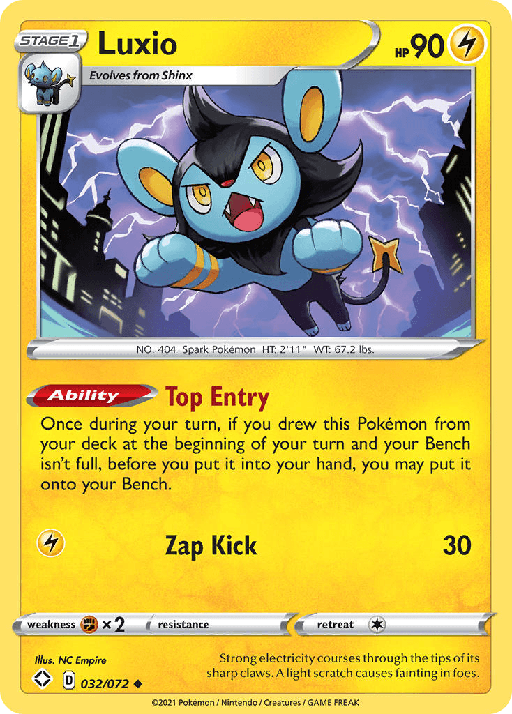 Luxio Pokémon card