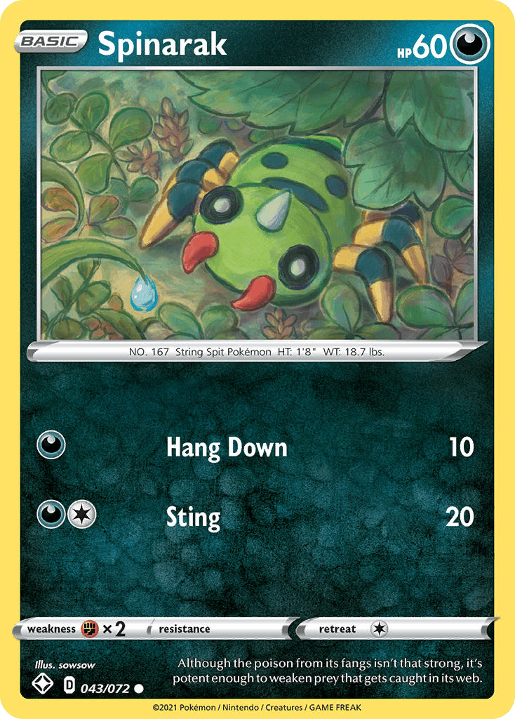 Spinarak Pokémon card