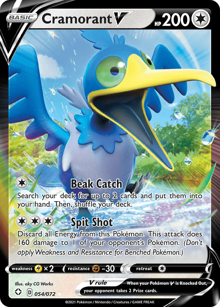 Cramorant V Pokémon card