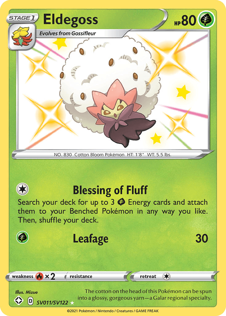 Eldegoss Pokémon card