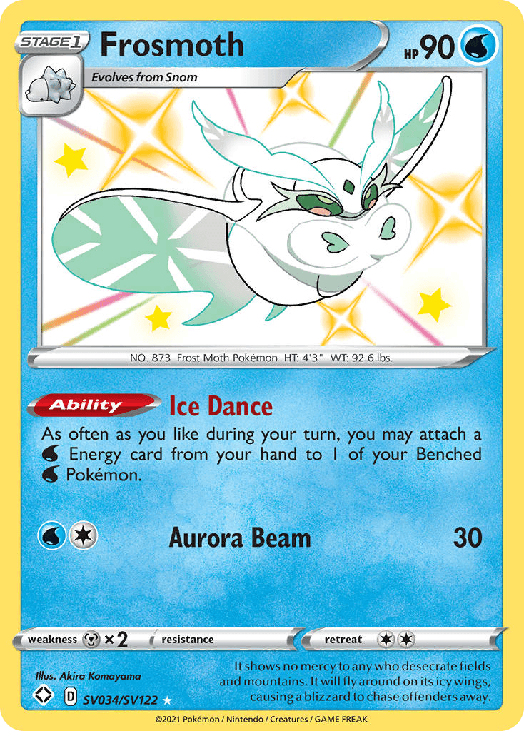 Frosmoth Pokémon card
