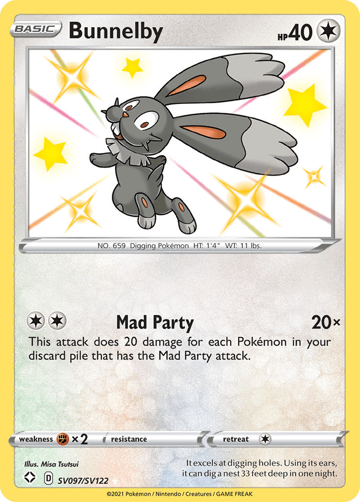 Bunnelby Pokémon card