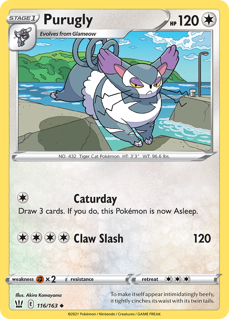 Purugly Pokémon card