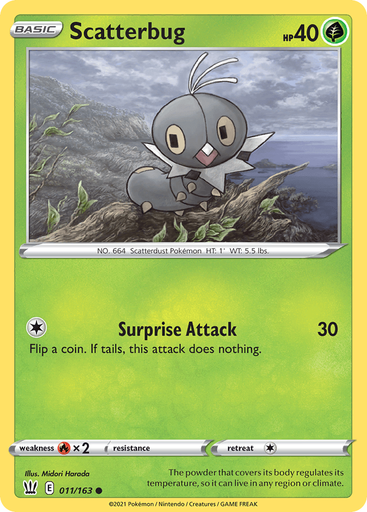 Scatterbug Pokémon card