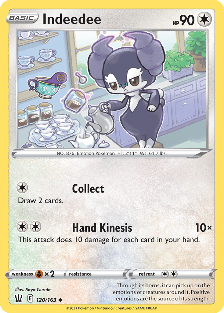 Indeedee Pokémon card