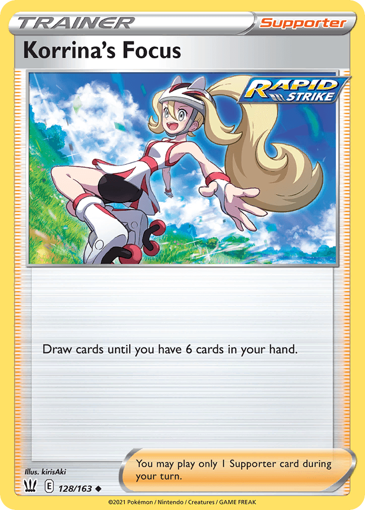 Korrina's Focus Pokémon card