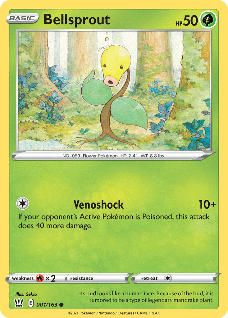 Bellsprout Pokémon card