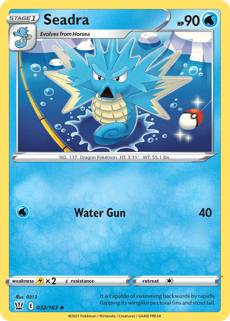 Seadra Pokémon card