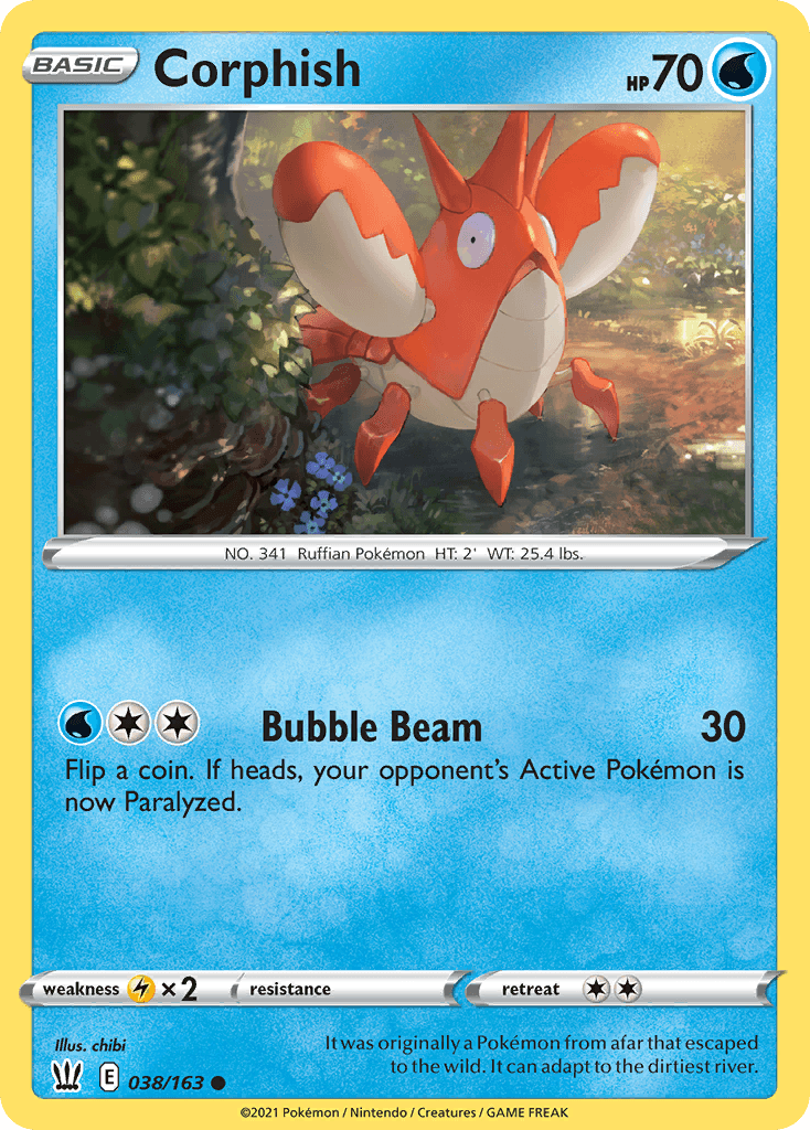 Corphish Pokémon card
