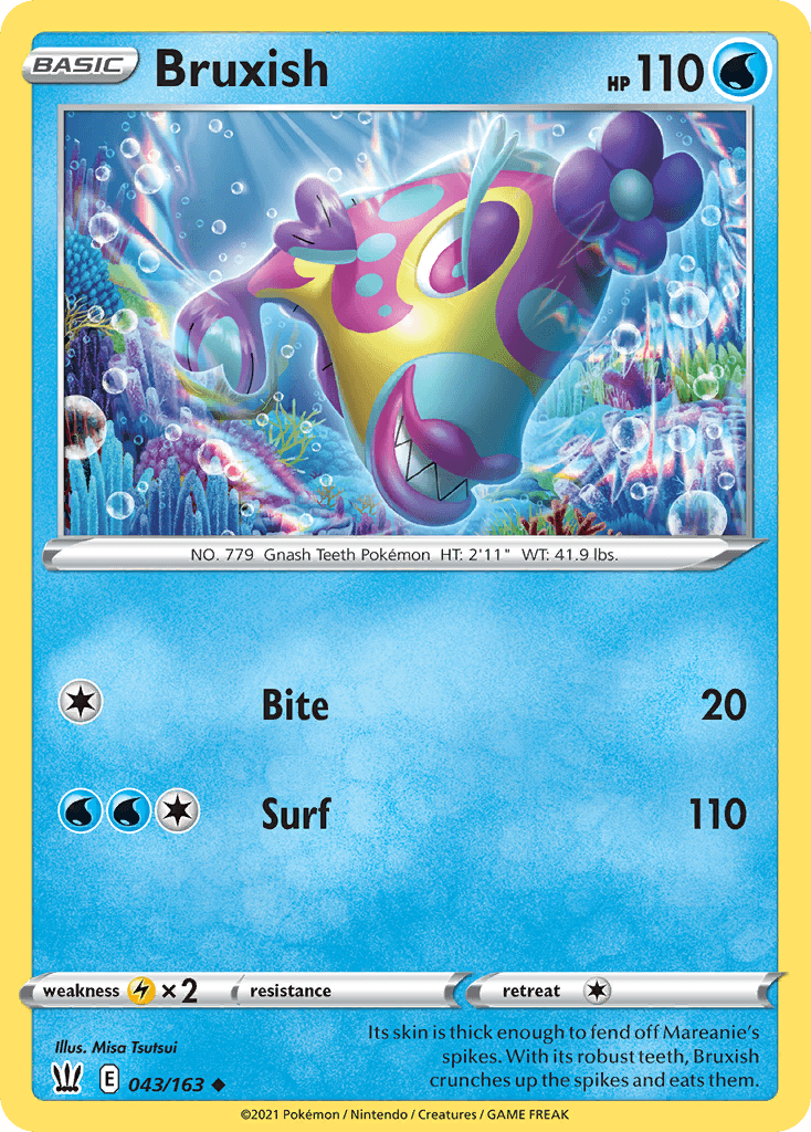 Bruxish Pokémon card