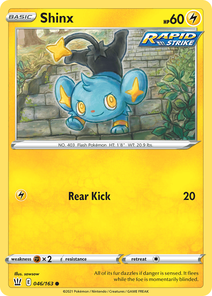 Shinx Pokémon card