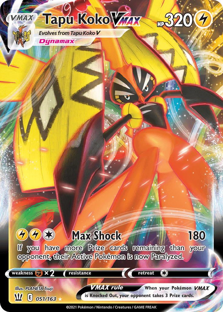 Tapu Koko VMAX Pokémon card