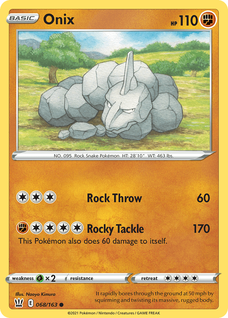 Onix Pokémon card