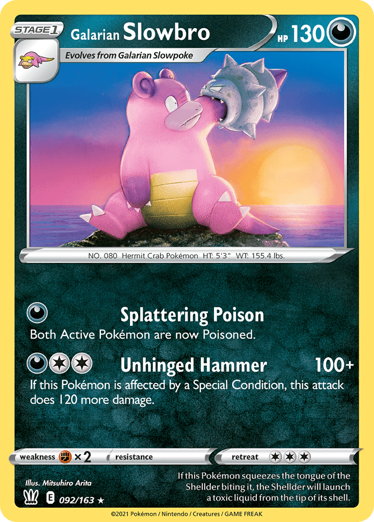 Galarian Slowbro Pokémon card