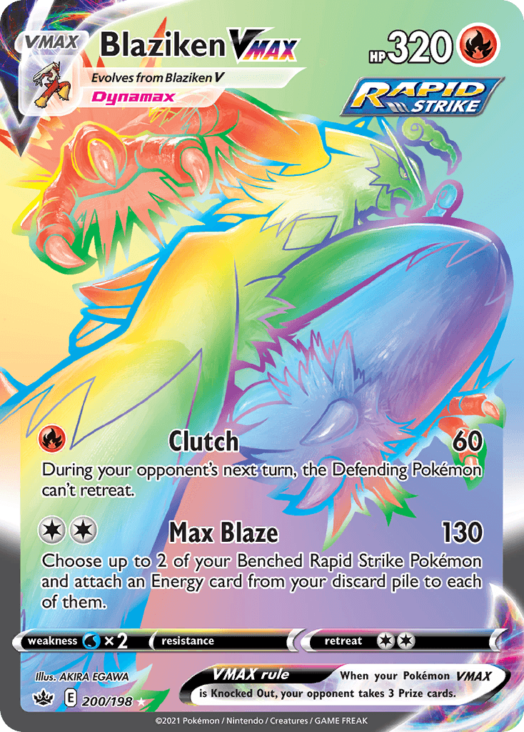 Blaziken VMAX from Chilling Reign