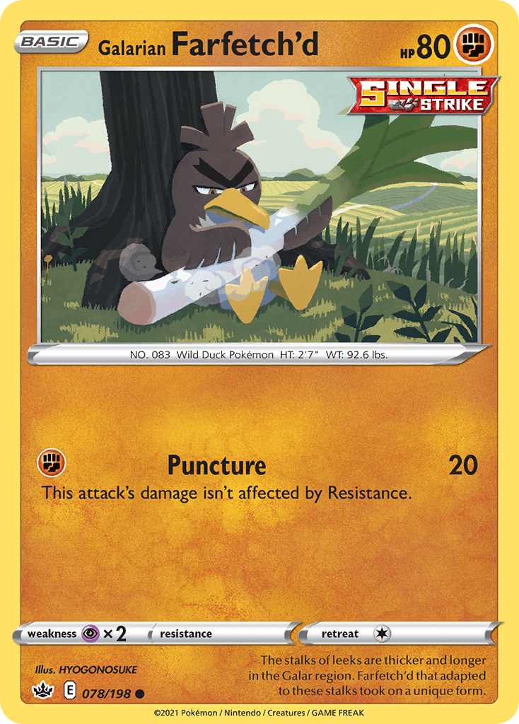 Galarian Farfetch'd illustrated by HYOGONOSUKE
