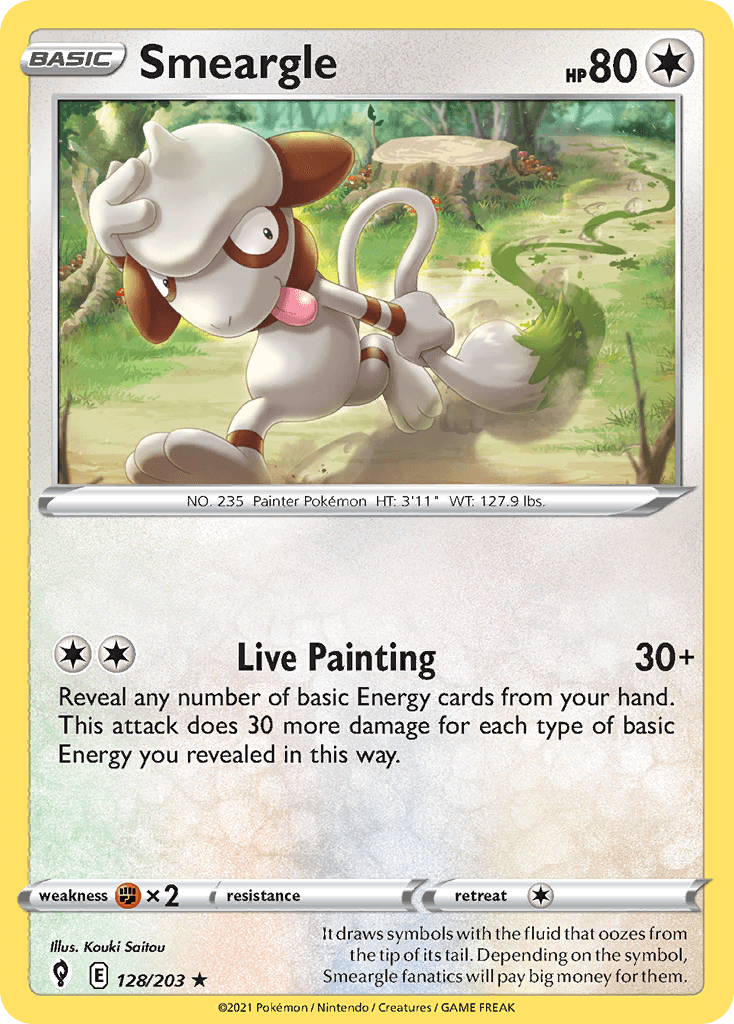 Smeargle Pokémon card