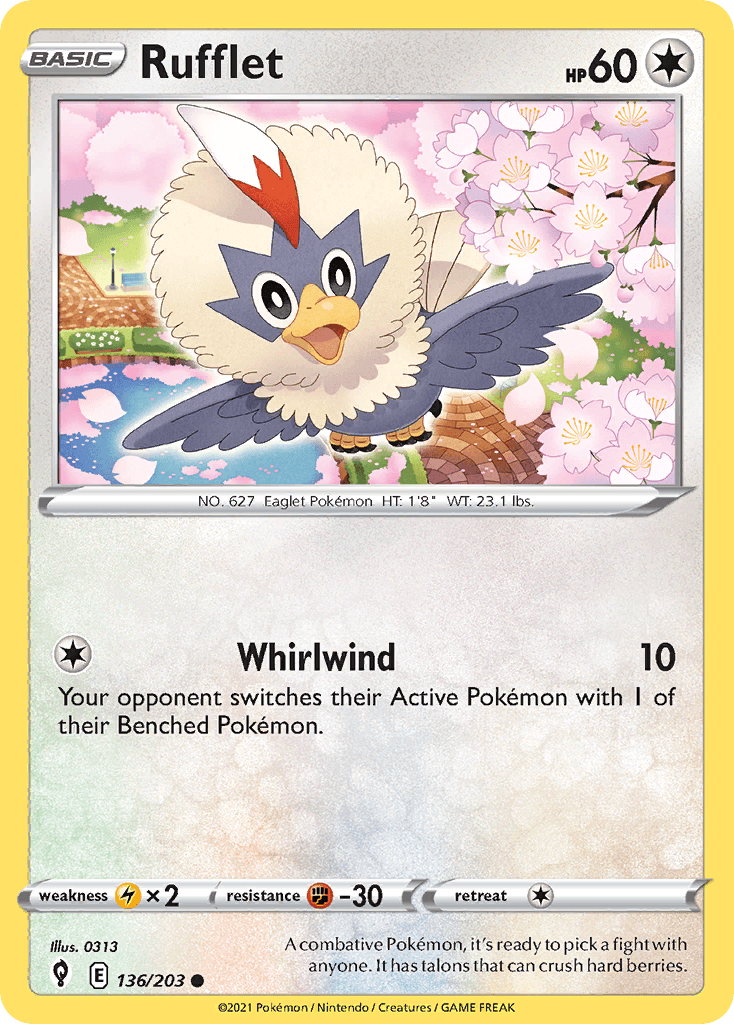 Rufflet Pokémon card