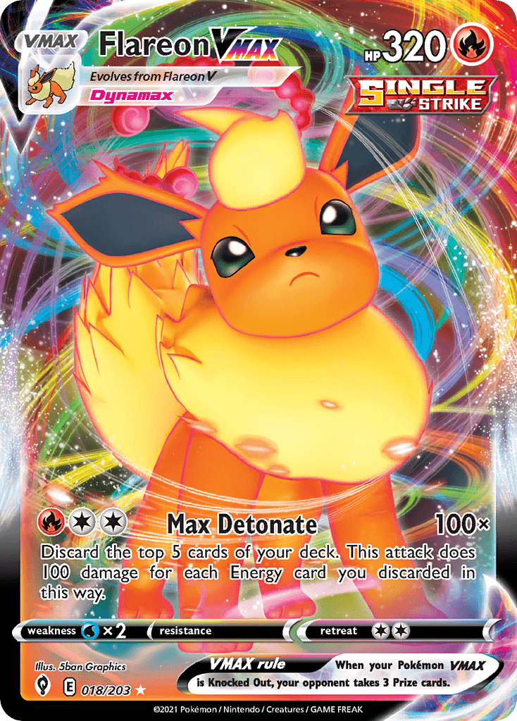 Flareon VMAX from Evolving Skies