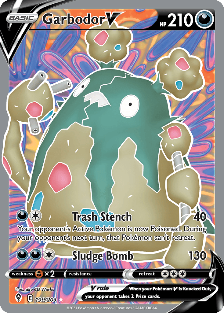 Garbodor V Pokémon card