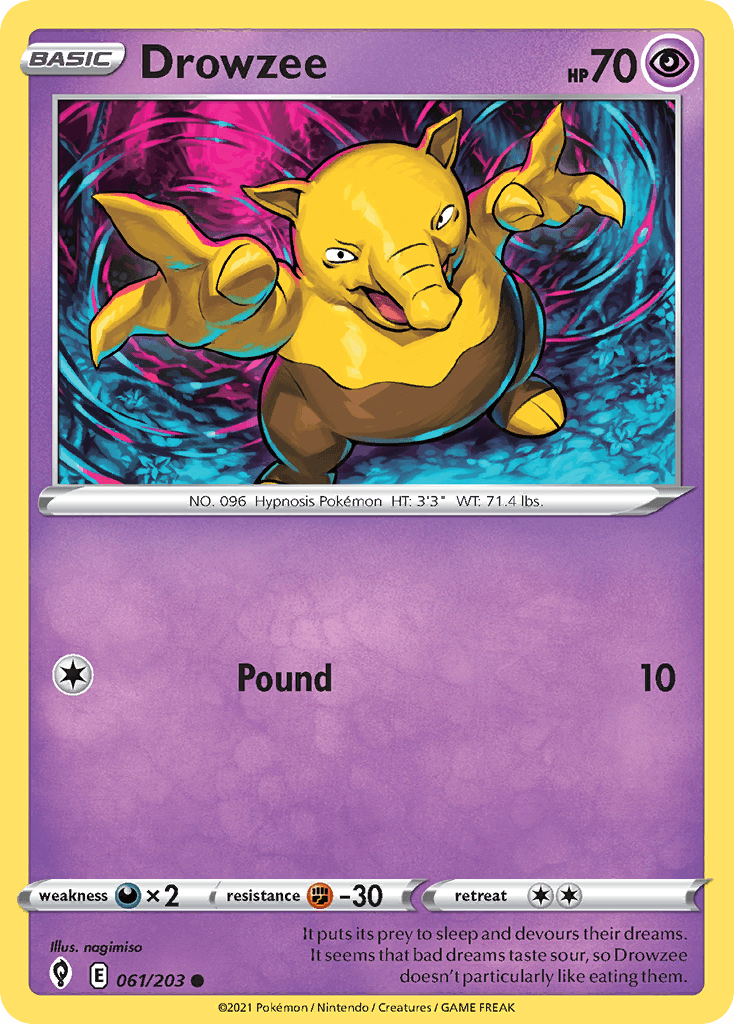 Drowzee Pokémon card