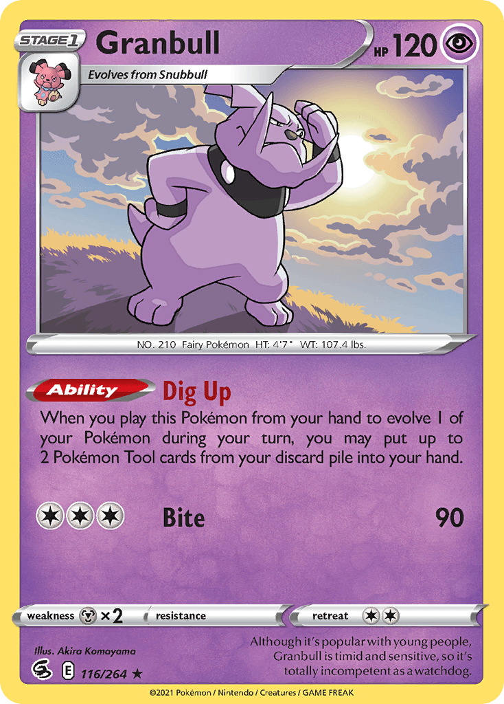 Granbull Pokémon card