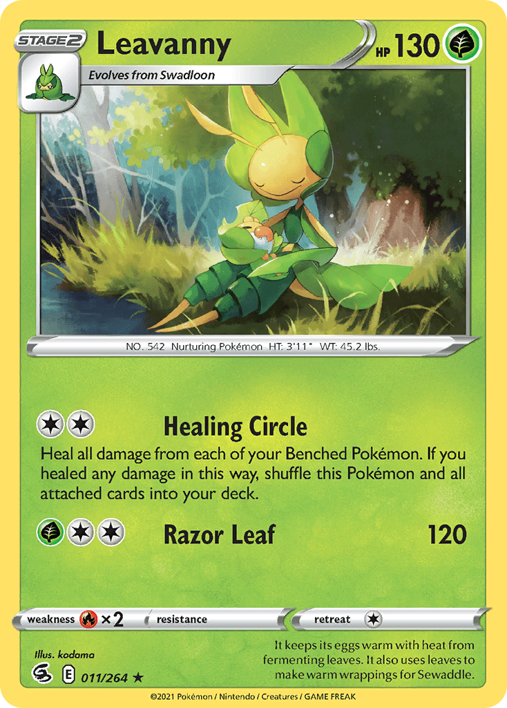 Leavanny Pokémon card