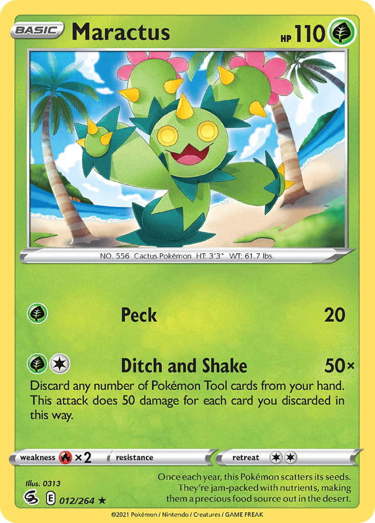 Maractus Pokémon card