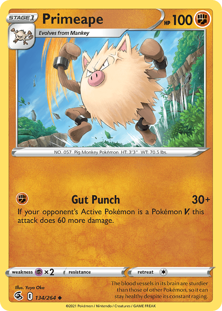 Primeape Pokémon card