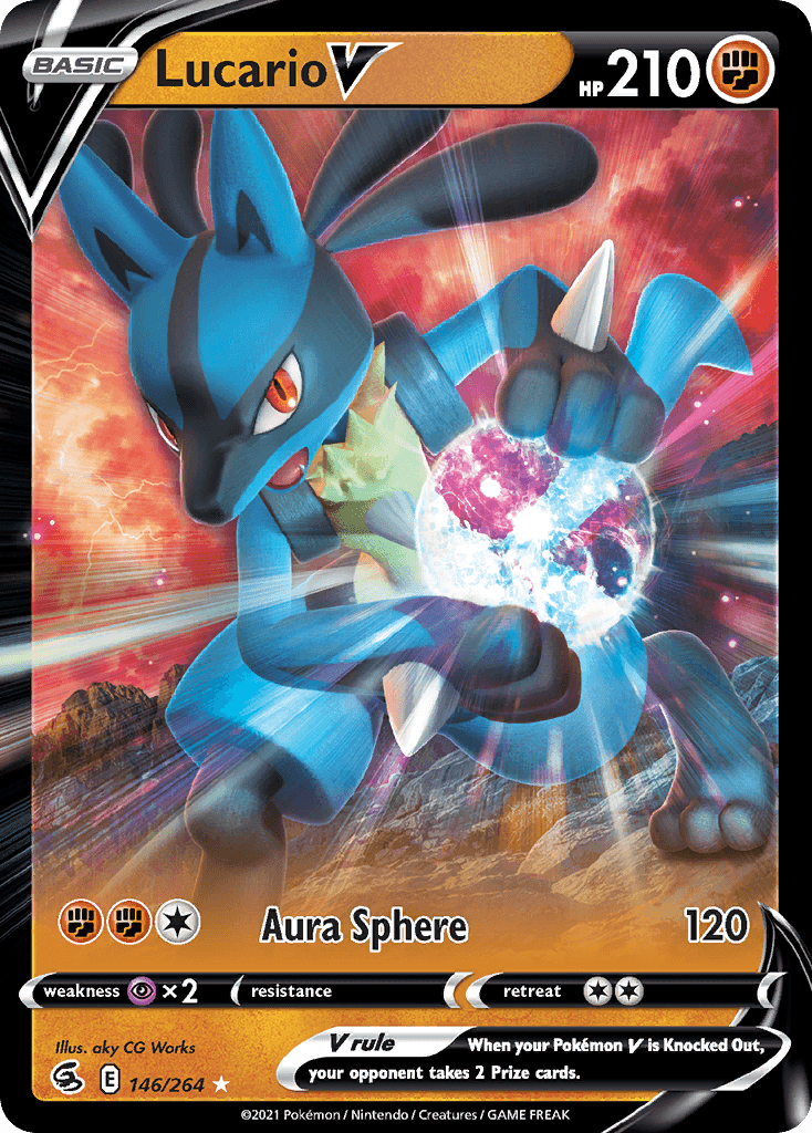 Lucario V from Fusion Strike