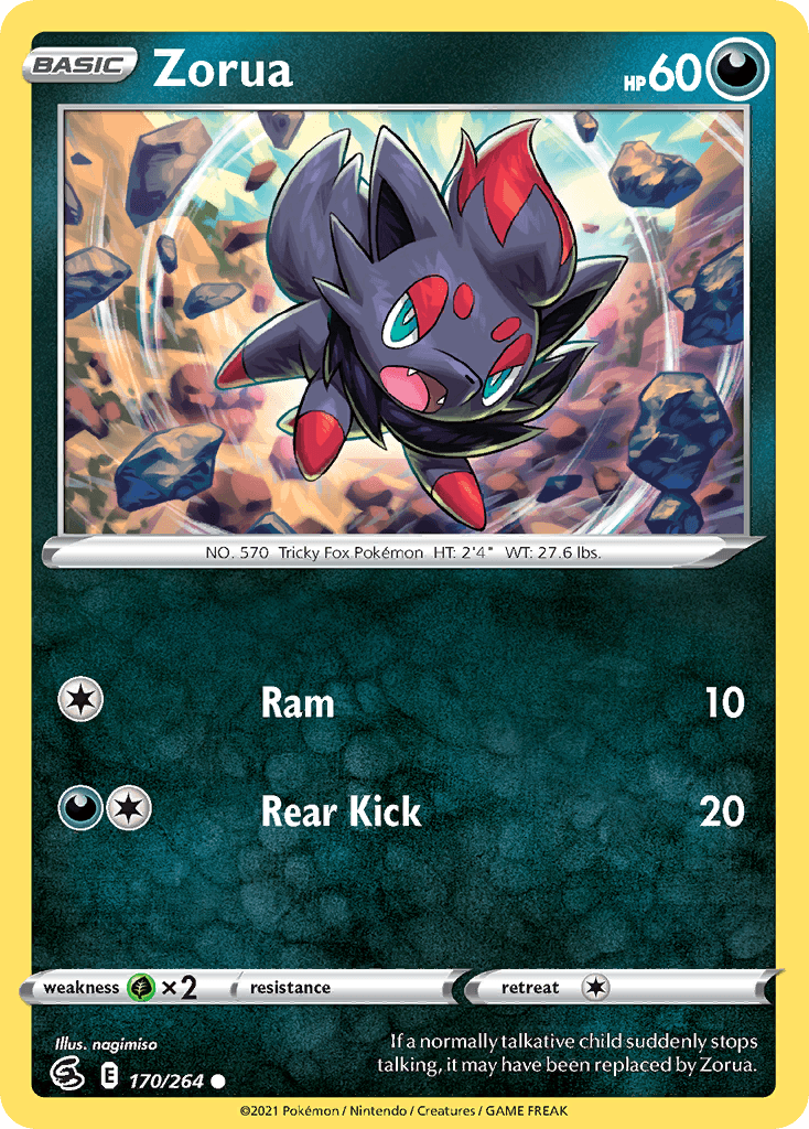 Zorua Pokémon card