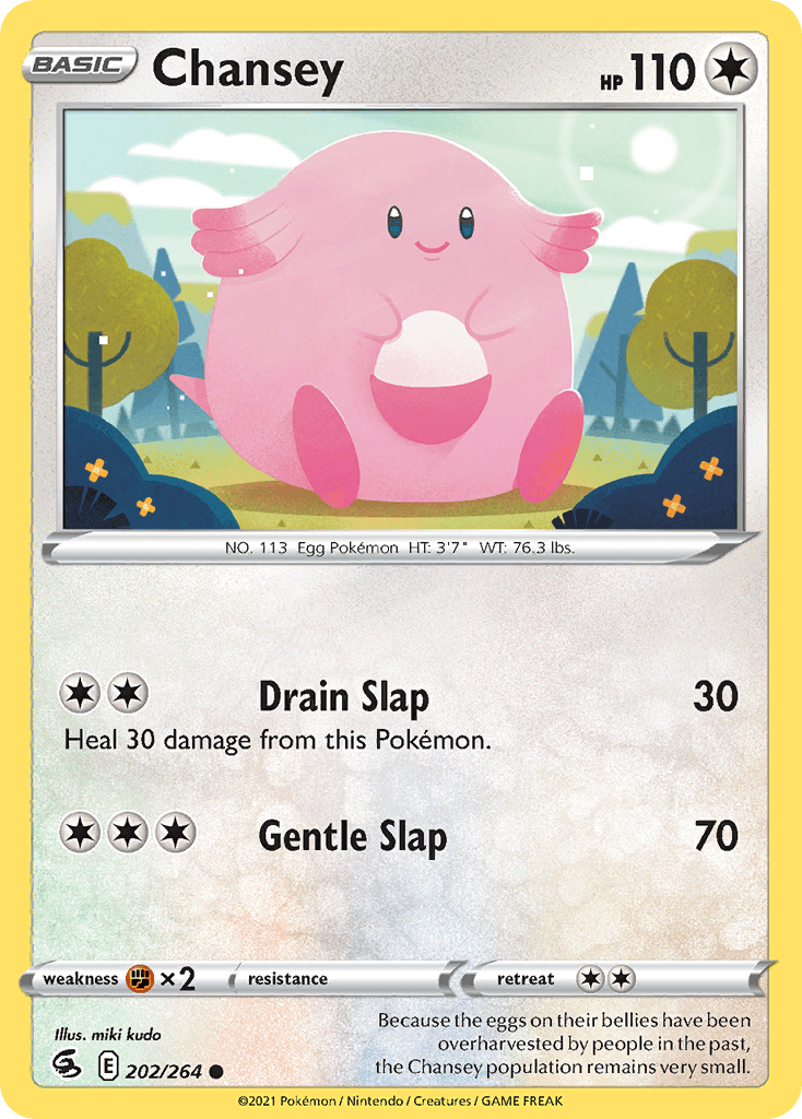 Chansey Pokémon card