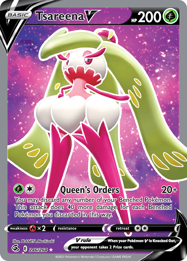 Tsareena V Pokémon card