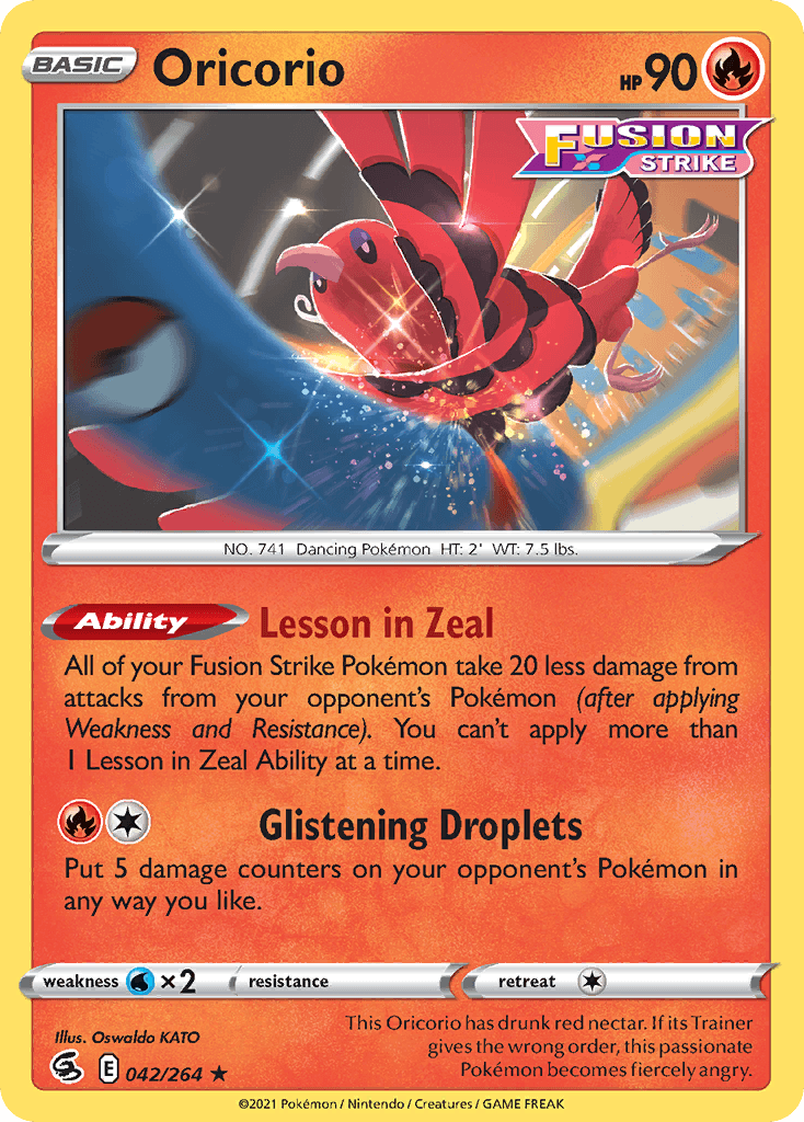 Oricorio Pokémon card