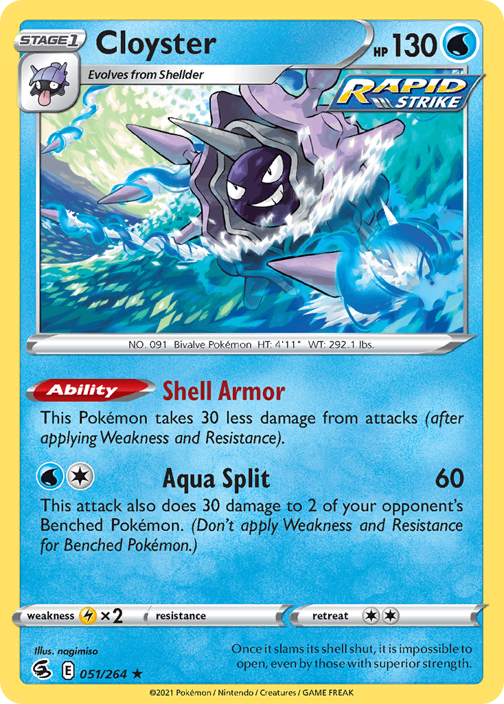 Cloyster Pokémon card