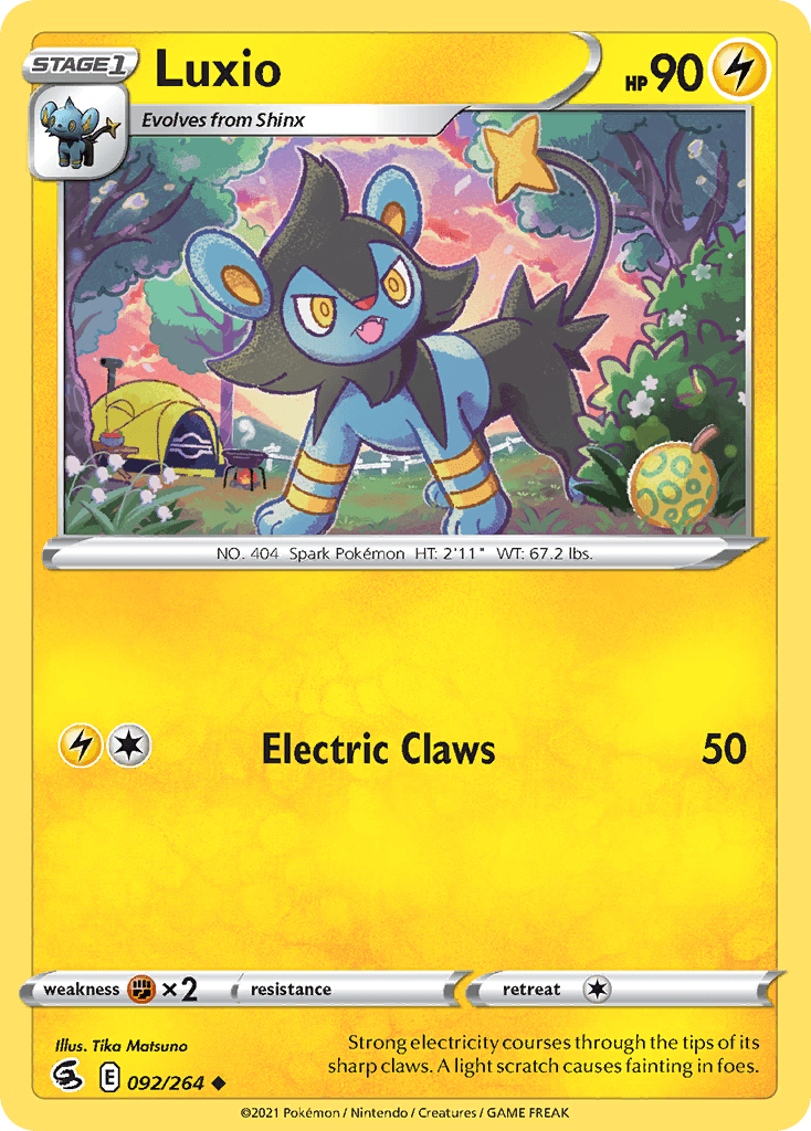 Luxio Pokémon card