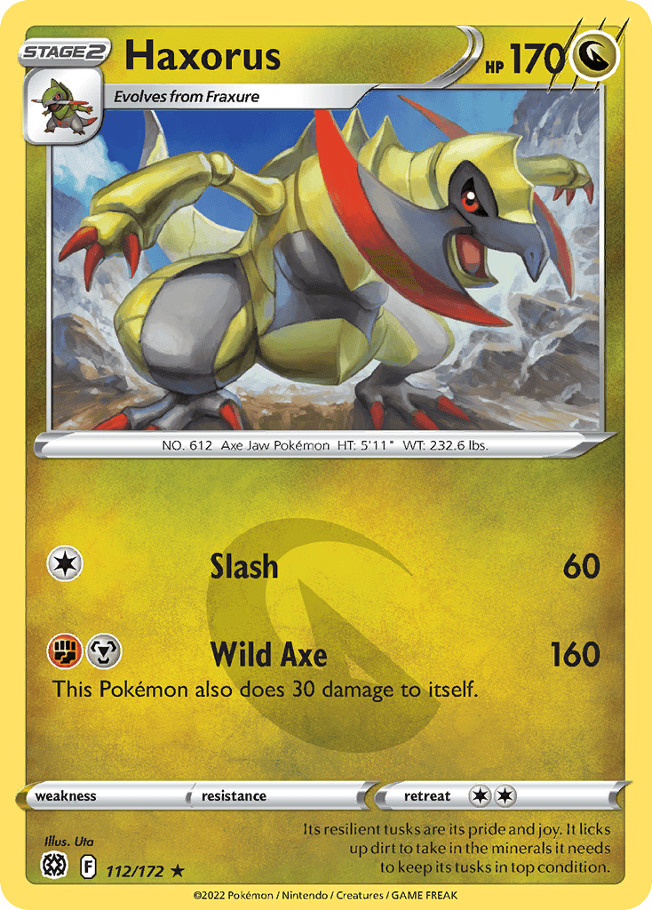 Haxorus Pokémon card