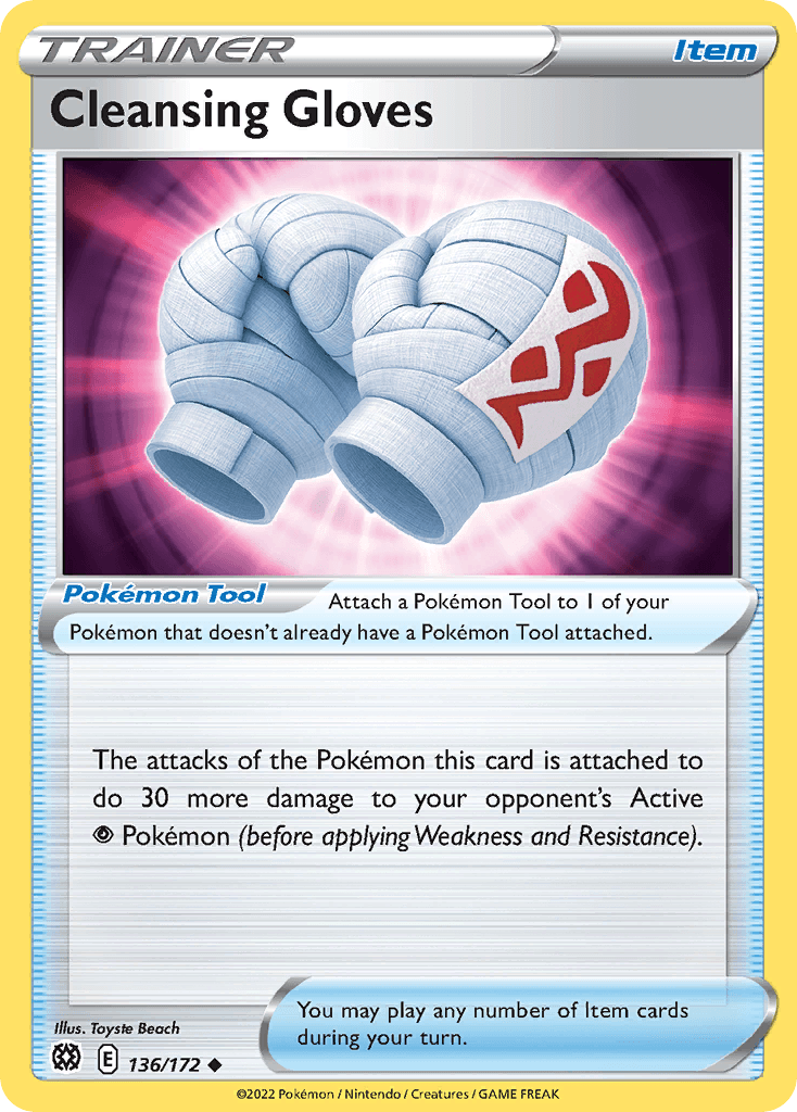 Cleansing Gloves Pokémon card