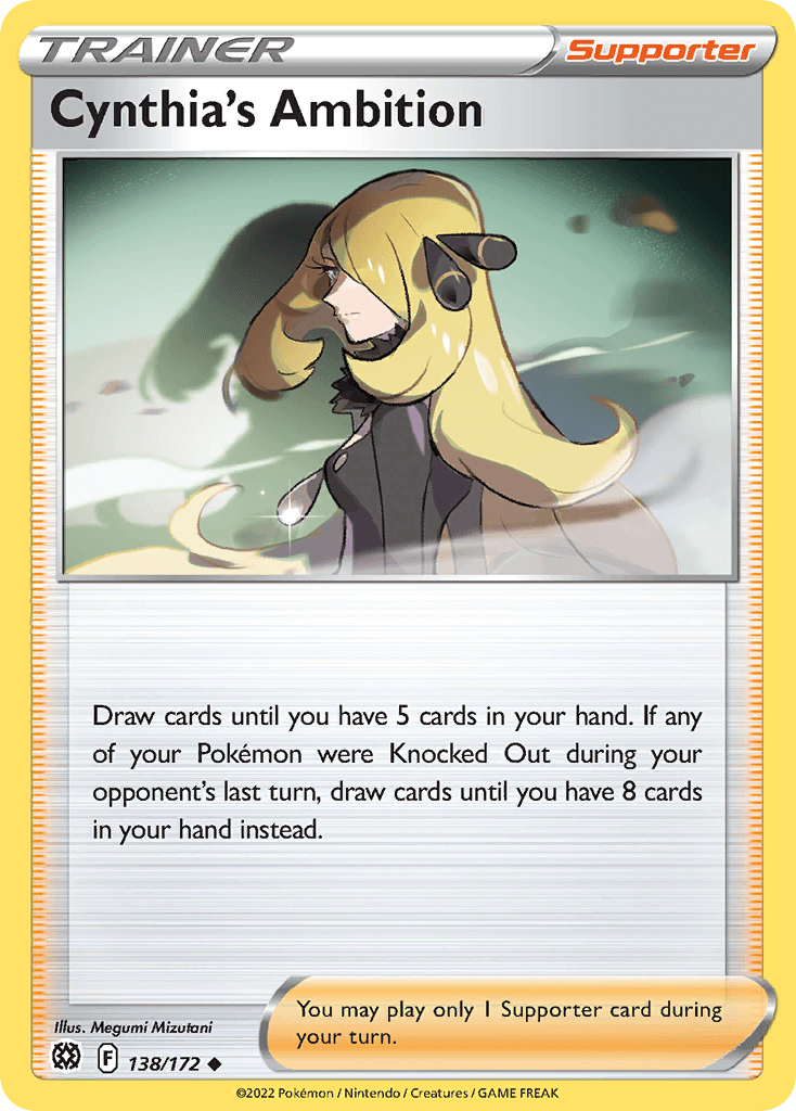 Cynthia's Ambition Pokémon card